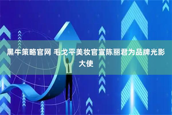 黑牛策略官网 毛戈平美妆官宣陈丽君为品牌光影大使