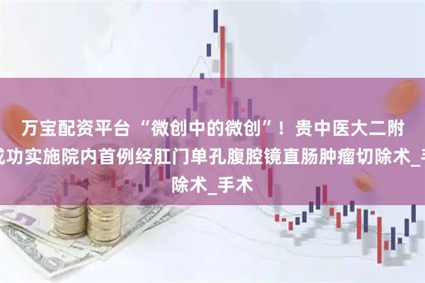 万宝配资平台 “微创中的微创”！贵中医大二附院成功实施院内首例经肛门单孔腹腔镜直肠肿瘤切除术_手术